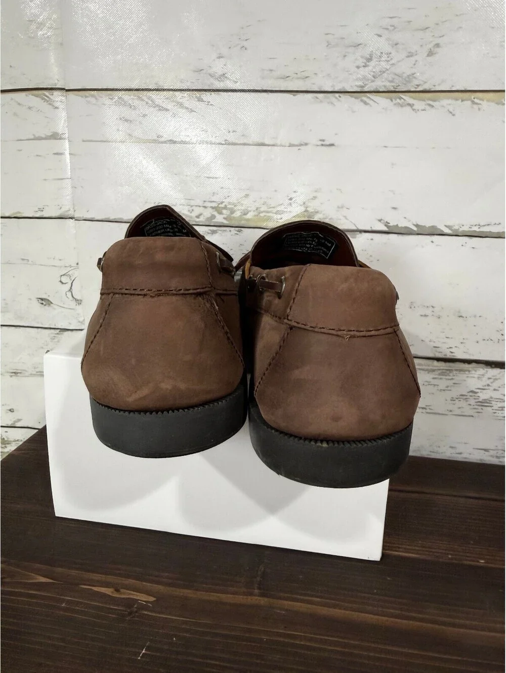 G.H. Bass & Co. Camp Moc Brown Suede/Leather Men's Size 10.5